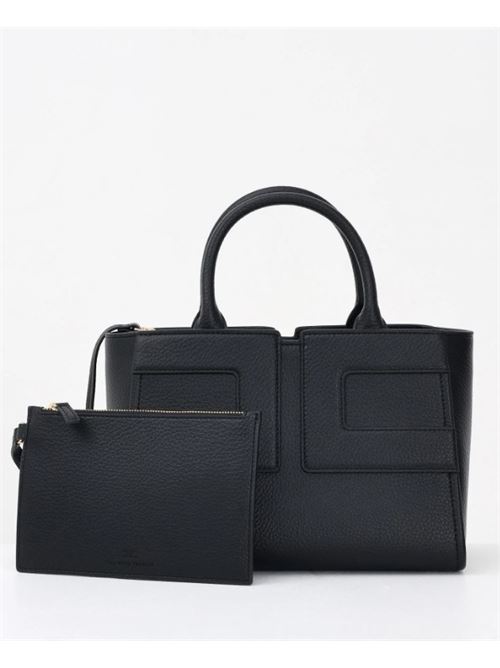 Women's black handbag with logo ELISABETTA FRANCHI | BS35A56E2.110